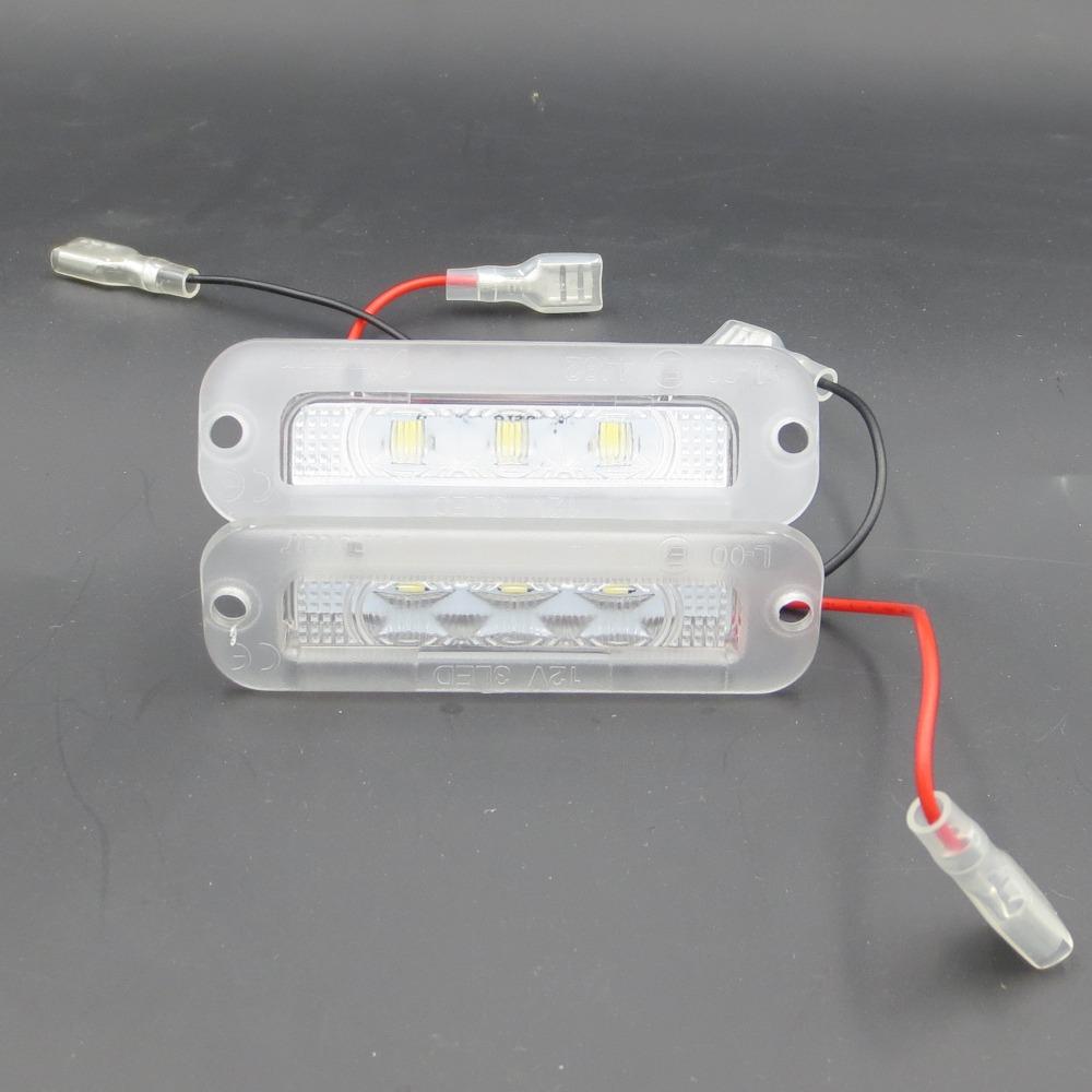 License Number Plate Lights For Benz W463 G500 1990-2008 AMG G550 2003-2011 G55 2009-2012 LED Plate Lamp Error Free