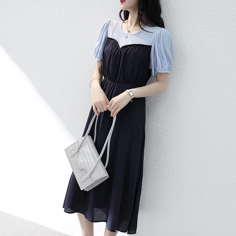 

Firstview Women s Urban Casual Mid-length Dress One Size