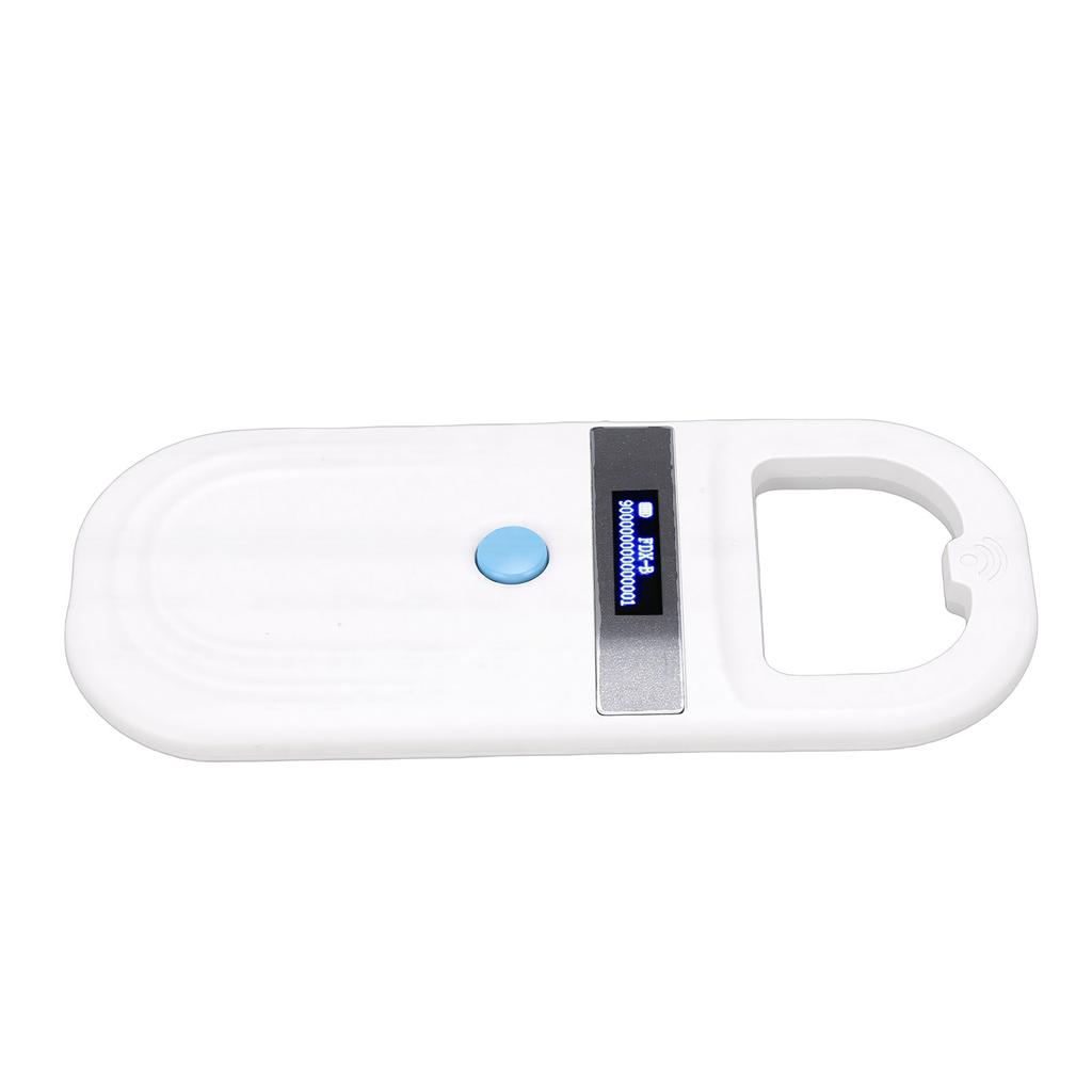 Pet Microchip Reader 128 Records Data Storage Animal ID Tag Handheld Scanner with OLED Display Screen Support for FDX B