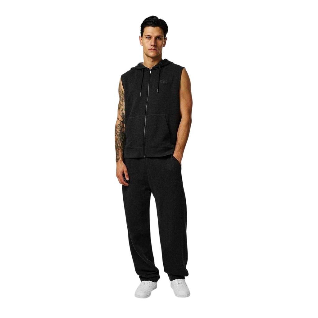 Everlast Mens Box Logo Sleeveless Full Zip Hoodie