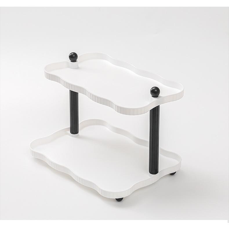 Desktop Double-Layer Multi-Purpose Storage Rack for Dorm or Office