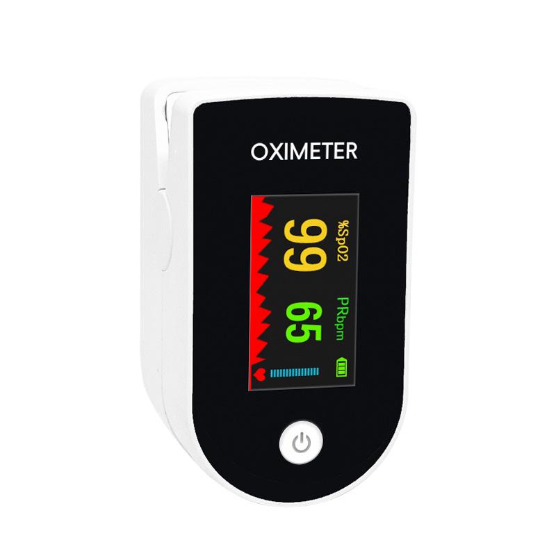 LK89 FDA Certified White Round Pulse Oximeter: Heart Rate & Blood Oxygen Monitor with Finger Clip