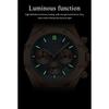 POEDAGAR Luxury Men's Watches Stainless Steel Date Chronograph Male Watch Waterproof Luminous Military Quartz Wristwatch