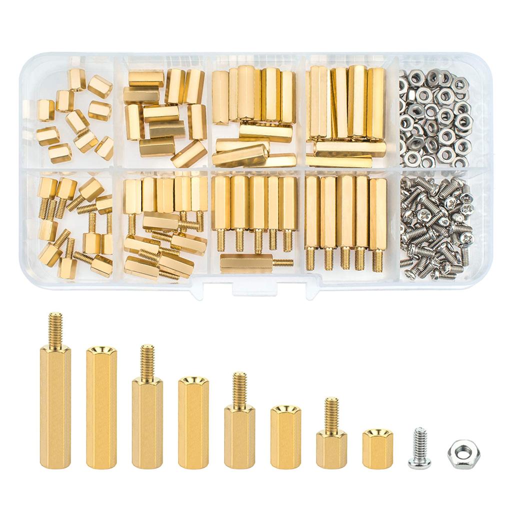 Abstandshalter Sechskant Abstandshalter Hülsen Leiterplatte/Platten Außengewinde Innengewinde Abstandshalter Schrauben Muttern Messing Sechskantschraube Mutter Sortimentskästen