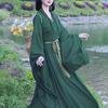 Grønn kinesisk Wei og Jin-dynastiets stil Hanfu Elegant fe-drakt