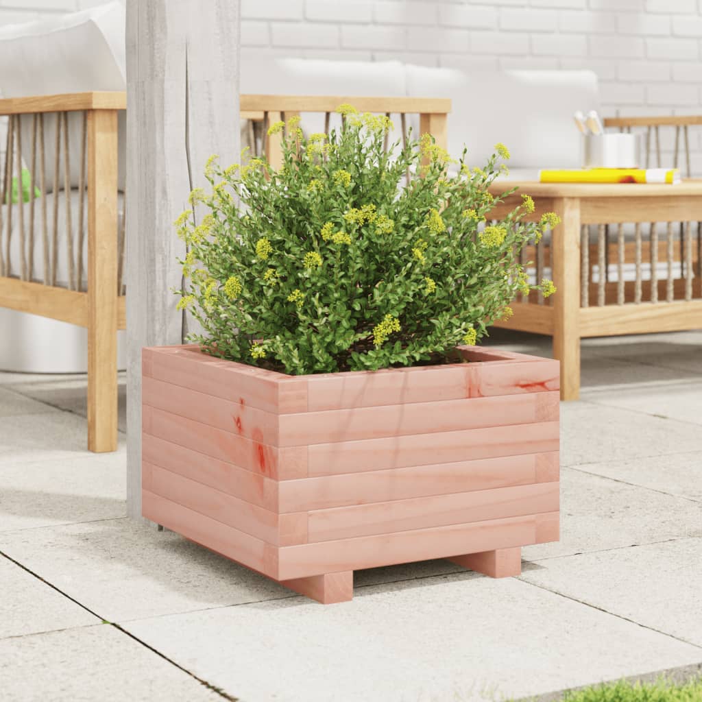 Plant Pot 40x40x26.5 cm Solid Douglas Fir Wood