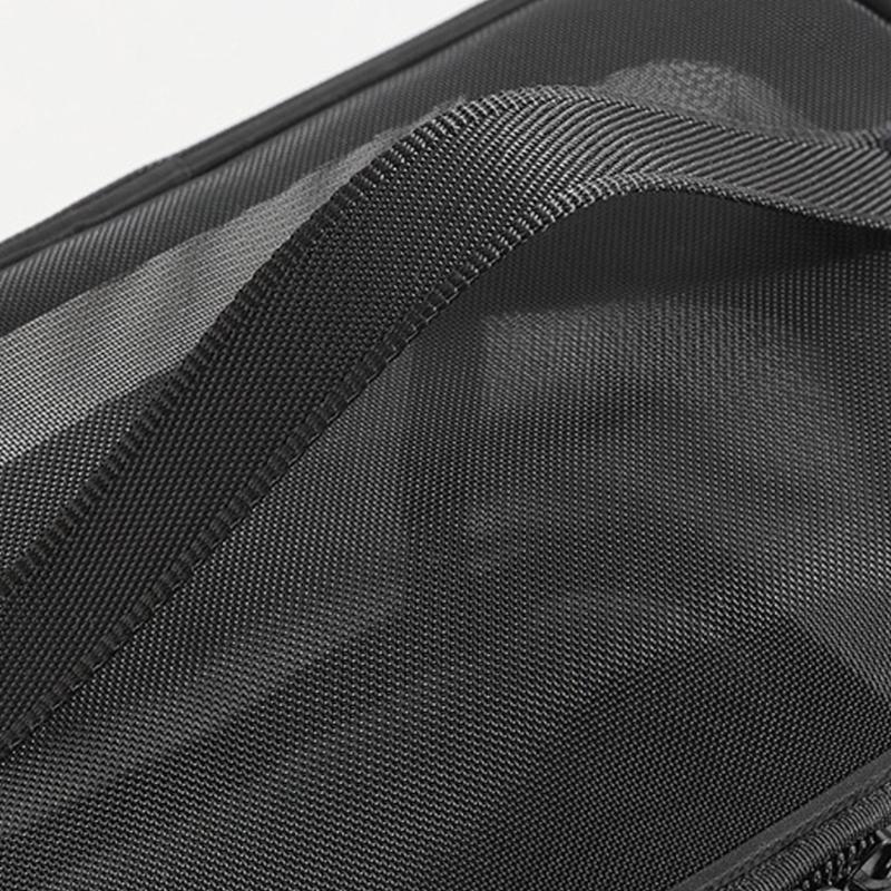 Nylon Mesh Cosmetic Organizers Double Layer Design Spacious Storage For Makeup Brushes Skincare Travel