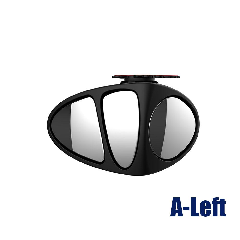 3 In 1 360 Degree Rotation Three Sided Blind Spot Mirror Reversing Car Blind Spot Convex Mirror Right / Left Universal Mirror