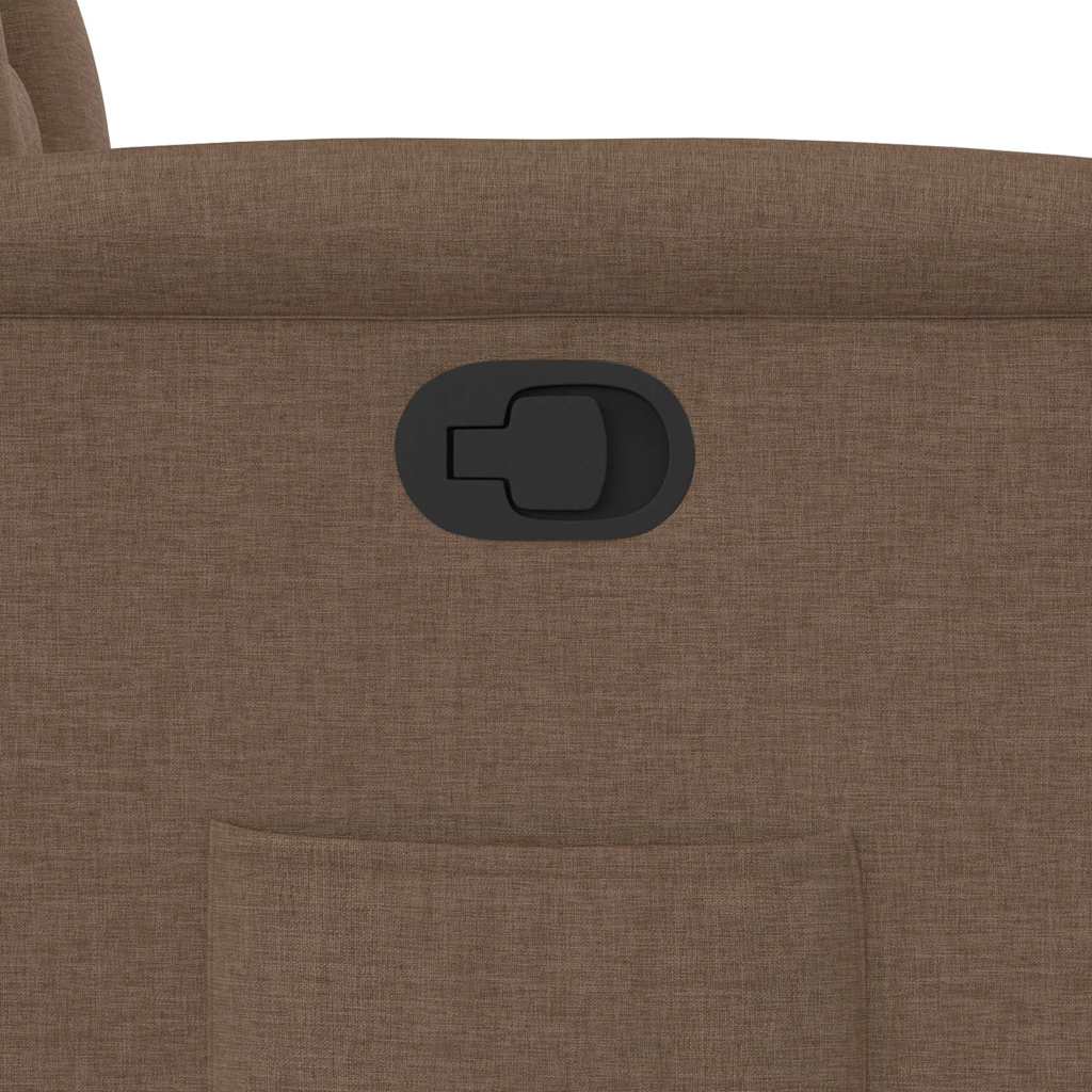 Recliner with Rising Function Brown Fabric