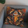 2D Colorful Fish Pattern Throw Pillow Cover Pattern Cushion Cover Suitable For Sofa Bedroom Car Pillow Cover
