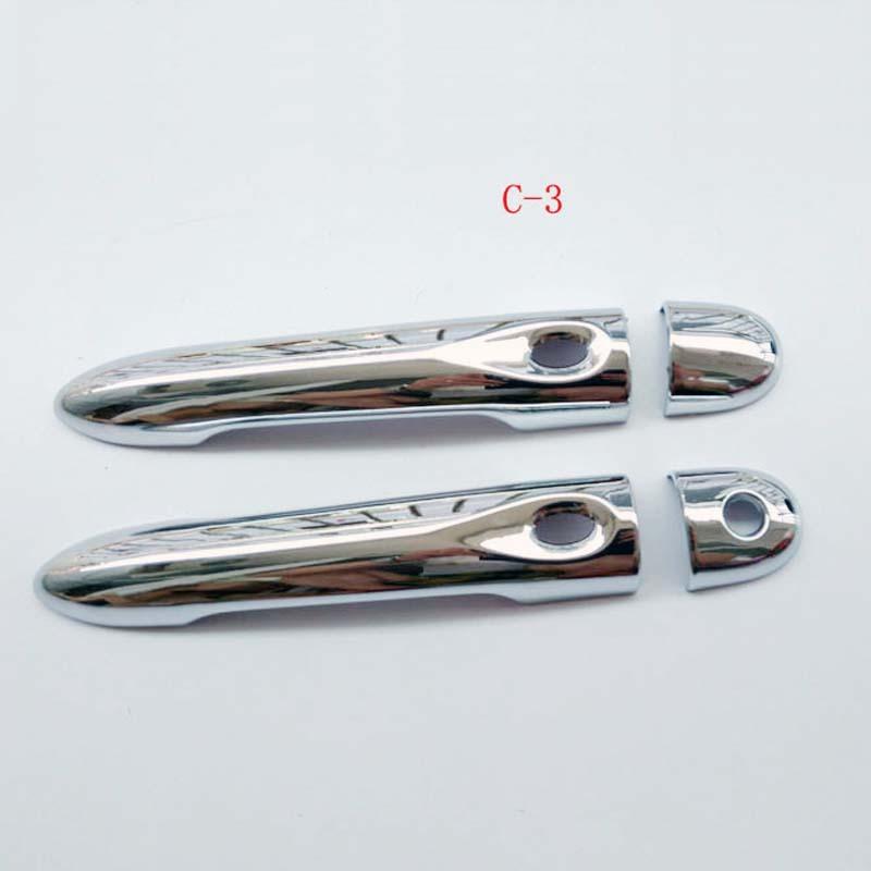 Abs Chrome Door Handle Cover for Renault Clio Iv 4 Lutecia 2014 2015 2016 2017 2018 Car Accessories Color Imatation Carbon Fiber