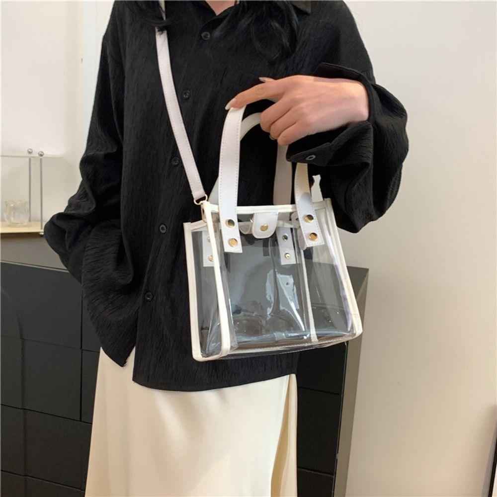 Storage Bag Women Handbag Summer Crossbody Bag PVC Transparent Bag The Water-Sprinkling Festival