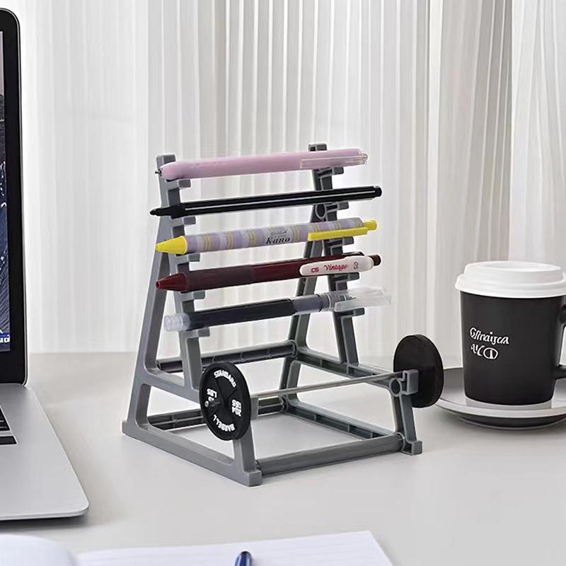 Kreativer Schreibtisch Hantelständer Stifthalter Lustiges Schreibtischzubehör Büro Lustiger Stiftebehälter für Männer Schreibtisch Mini Stifteorganizer Geschenke