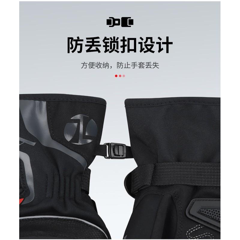 JCAA Winter Motorcycle Gloves Men Women Waterproof Windproof Thermal Lined Cycling Protective Gear Safety