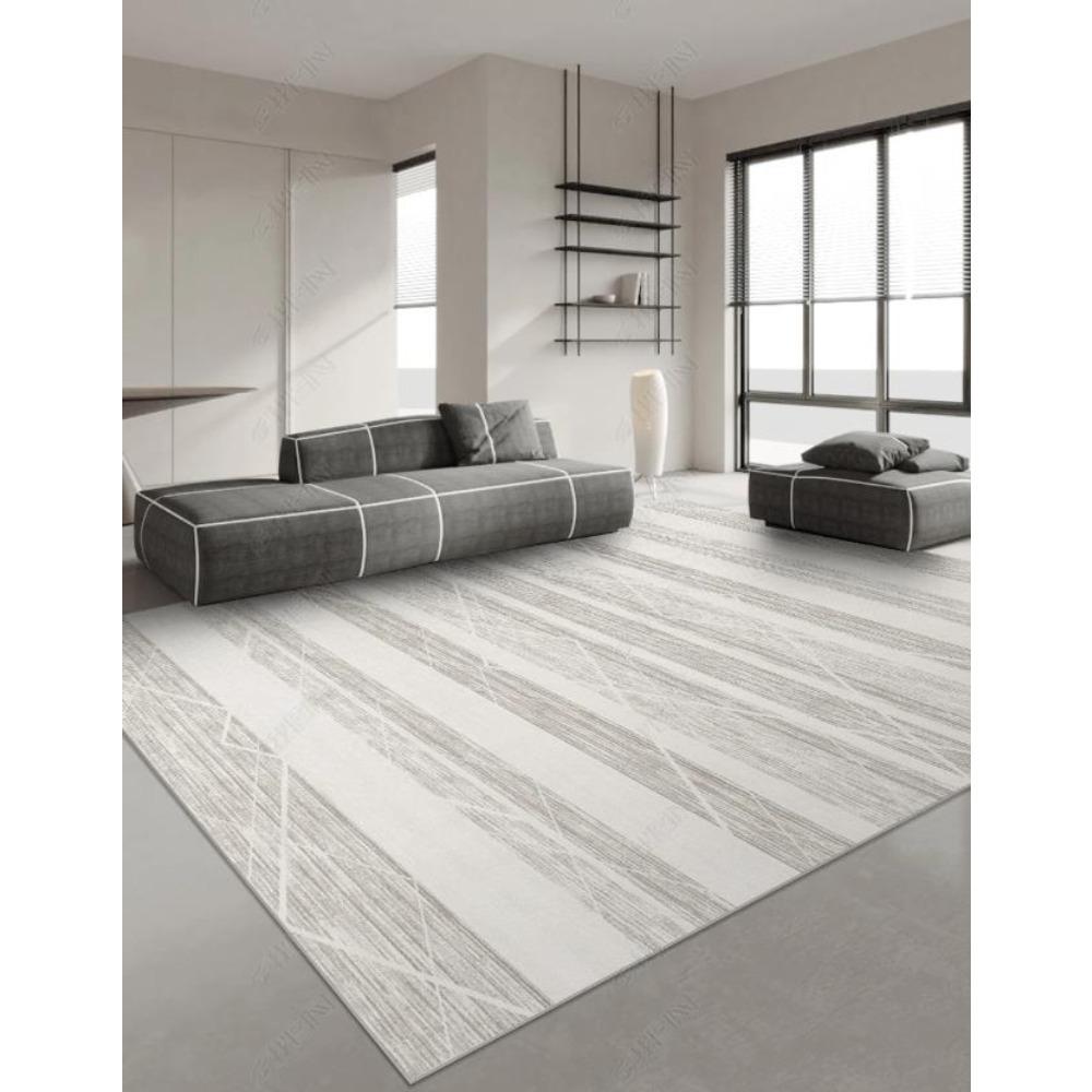 Japanese Style Carpets for Living Room Light Luxury Bedroom Decor Large Area Carpet Home Gray Anti-slip Mat Washable Lounge Rug