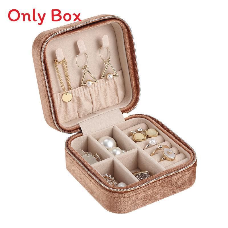 Velvet Jewelry Organizer With Compact Design For Travel And Gift Giving