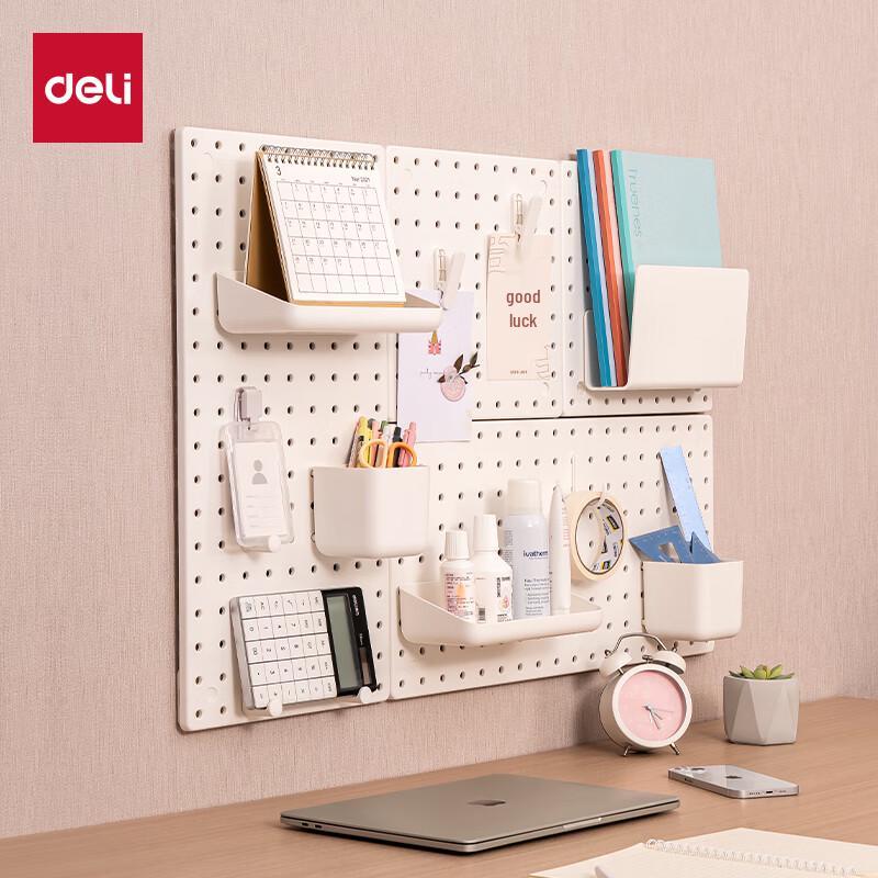 

Deli No-Drill Pegboard Storage Organizer 540 x 270 mm