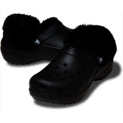 Classic Platform Fuzz Lined Clog 212854 001