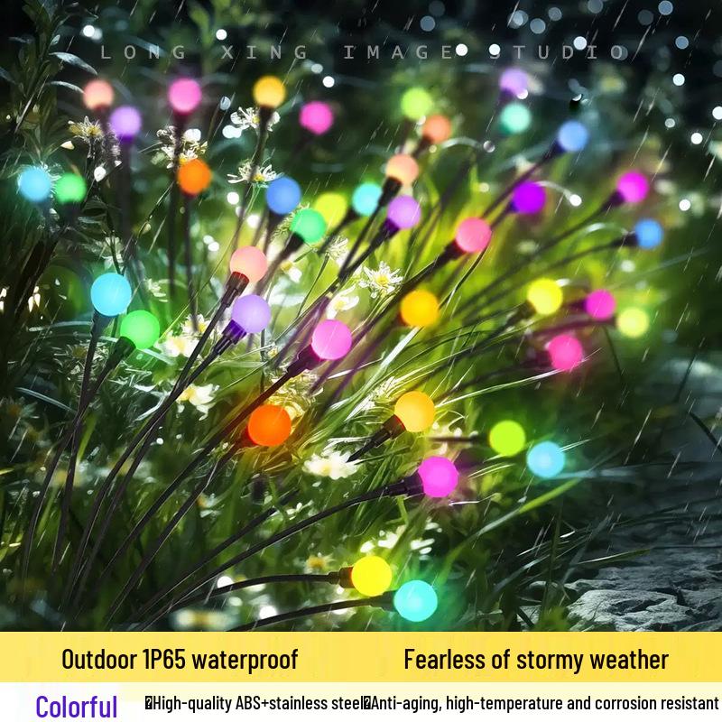Romantic Solar Firefly String Lights for Outdoor Lawn, Garden, Courtyard, B&B, and Restaurant Decor