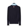 Women's Drawstring Knit Sweater with Organza Collar - Casual, Versatile, Slimming, and Warm Wool Layer