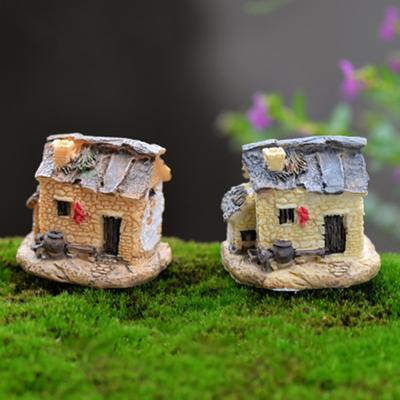 Mikro-Dekoration, Miniatur-Harz, Simulation, Gartenstatue, Haus