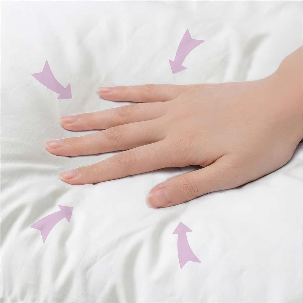 Cushion with Insert HEERLEN 2 Pcs White PV Fleece