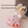 Children's Winter Cotton Slippers with Fleece, Non-Slip Sole, Cartoon Design; Cozy Plush Shoes for Boys and Girls