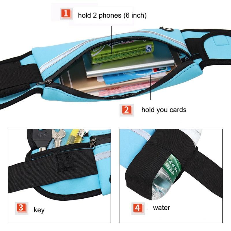 Waist Pack Men Women Fashion Pack Belt Money For Running Jogging Cycling Phones Sport Running Waterproof Belt Waist Bags