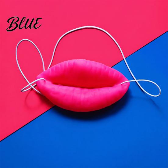 Wedding Game Props Funny Red Lip Face Masque Big Sausage Mouth Cosplay Prop Flexible Vinyl Ornament Novelty Prank Lips Gag Toy for Halloween