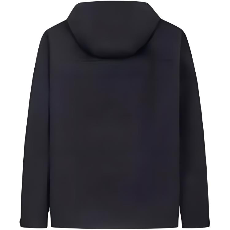 Anta Training Series Letter Hooded Breathable Comfortable Casual Windbreaker Men Outerwear Basic-Black 152427617-2