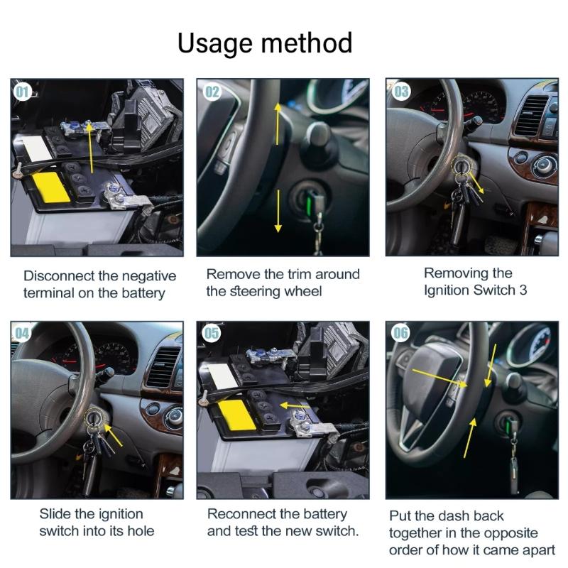 UB3976290 3976290 US681 Automotive Ignition Control Switch Key Auto Starter, Fit for B2000 B2200 B2600, Simple Operation