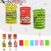 10/12Pcs Chinese Style Traditional Mid-Autumn Festival Hanging Paper Lantern Organ Design Spring Festival Decor New Year Lantern