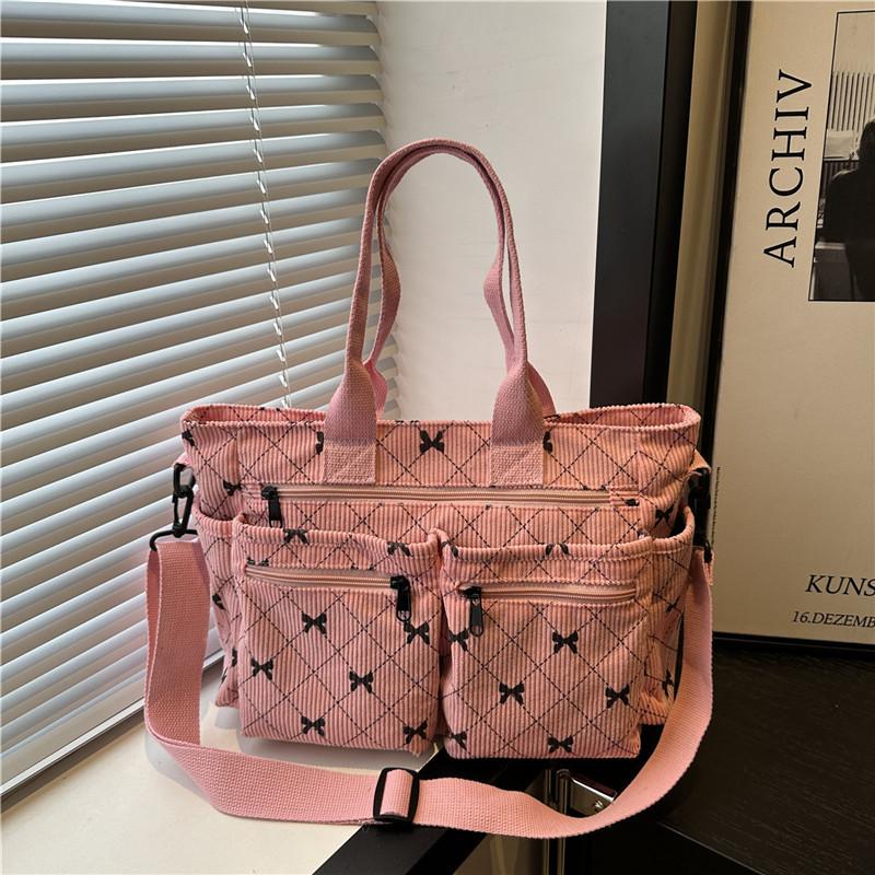 Trend Bow New Beautiful Casual Large Capacity Shoulder Messenger Bag Simple Fashion Handbag