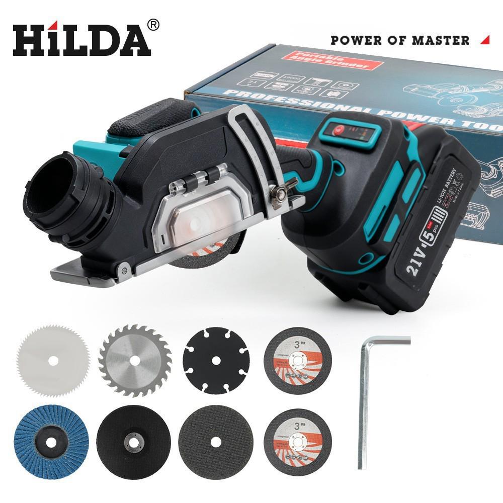 21V Rechargeable 3-inch Mini Electric Circular Saw with Lithium Battery Angle Grinder for Cutting, Grinding, Polishing, and Grouting.