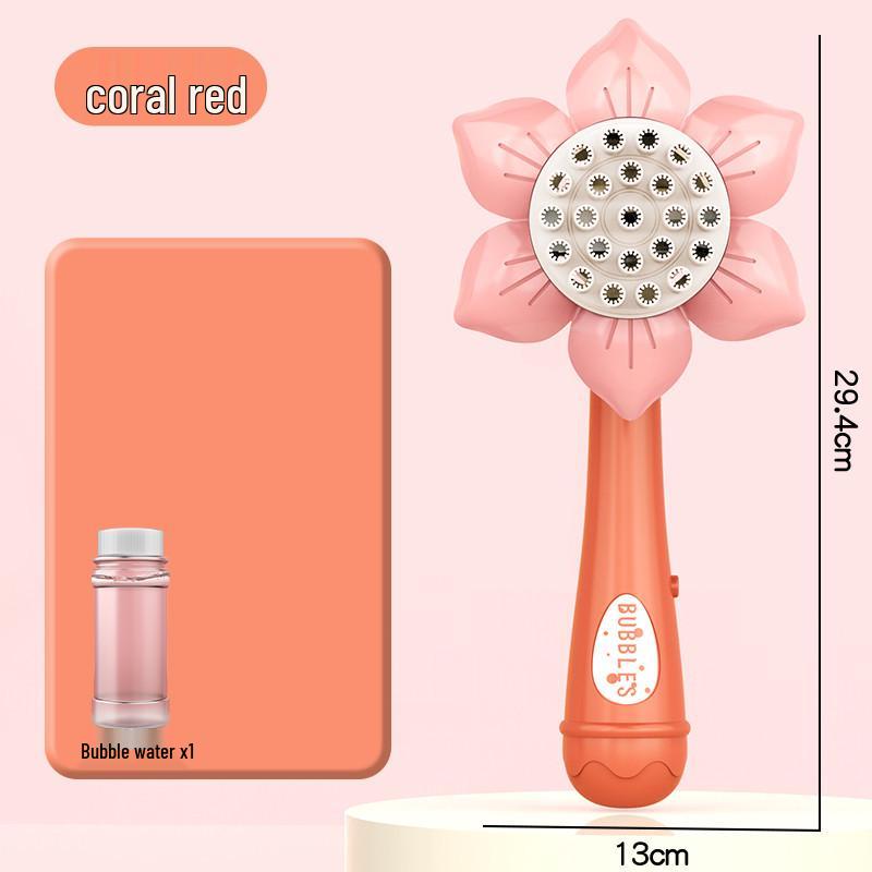 23-Hole Giraffe Bubble Machine & Cartoon Fan Toy for Kids