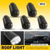 5pcs Wireless Solar Cab Lights Punch Free LED Roof Lamps Cold White Waterproof
