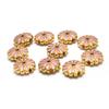 10pcs Copper Metal Drop Oil Flower Spacer Beads Charm for Jewelry Making Beads Accessories fit Earrings Bracelet DIY Accessories
