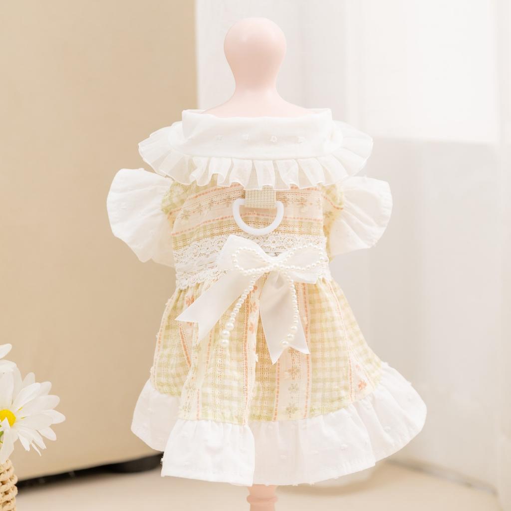 Doggy dress lightweight princess style lace dress for pets and cats
