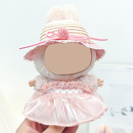 Baby Clothes Set with Hats Hair Accessories Soft Fabric Doll Wedding