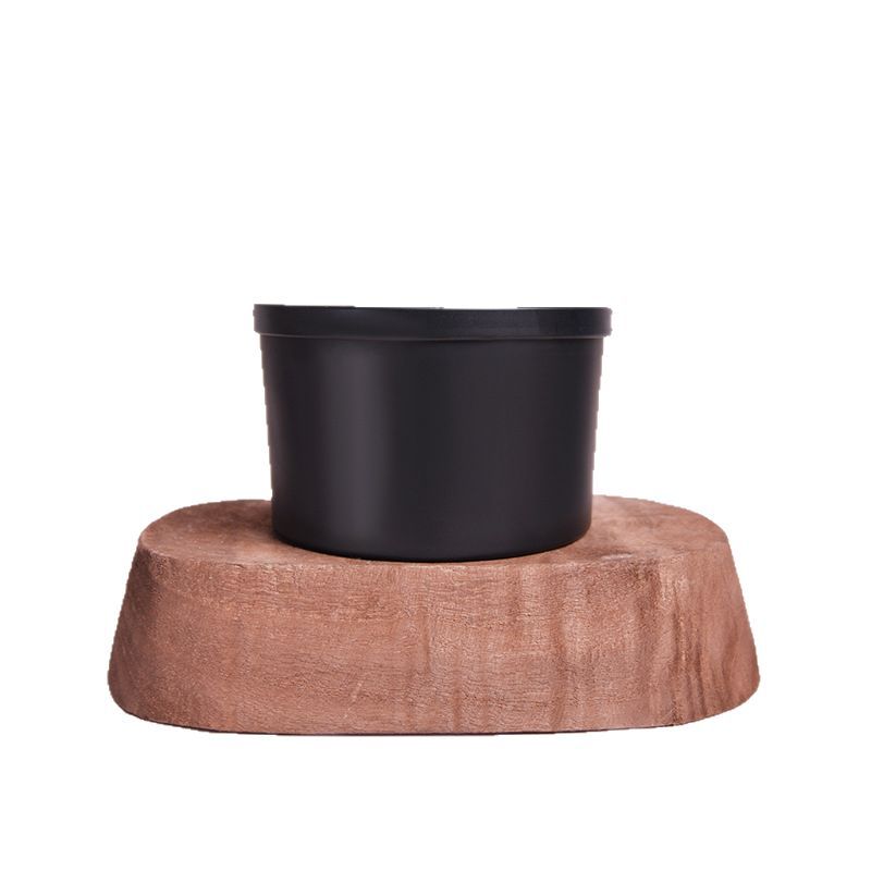 Aromatherapy Candle, Oversized Black Glass Cup, Home Decoration Ornament, Souvenir, Three-core Aromatherapy Candle