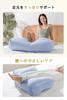 HIYORIBA Foot Pillow, Sleeping Footrest Cushion [Designed in Japan] Jazzy Material [Includes Filling and Adjustable Height] Leg Raise Pillow with Wash