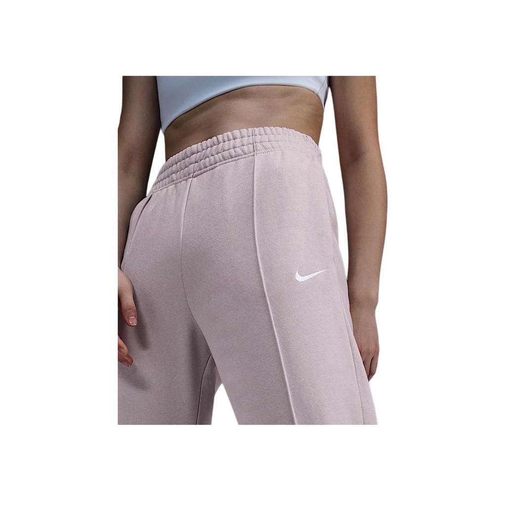 Nike Swoosh Sportswear Essentials Series Comfortable Soft Warm Casual Pants Women Bottoms Platinum-Purple White BV4090-019