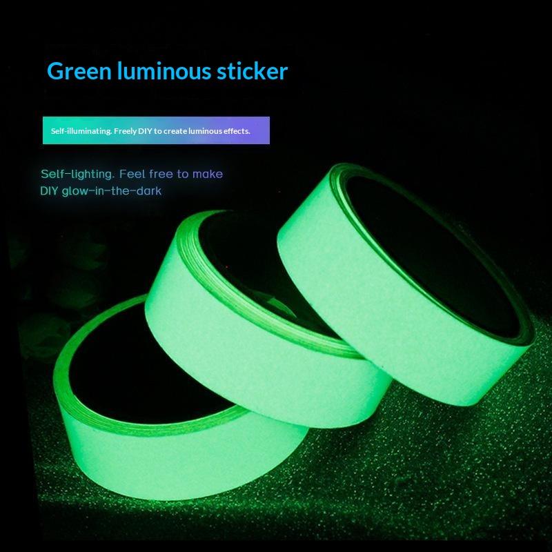 1Pcs Glow In The Dark Luminous Tape Long Lasting Luminescence Strong Self Adhesive For Home Safety Stage Decor Outdoor Marking