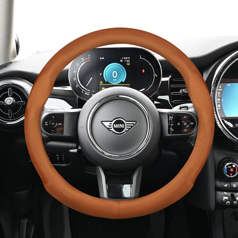 Housse de volant de voiture en cuir, pour BMW Mini GT 164 R50 R56 R53 R55 F60 F54 R60 Countryman Cooper U25, accessoires