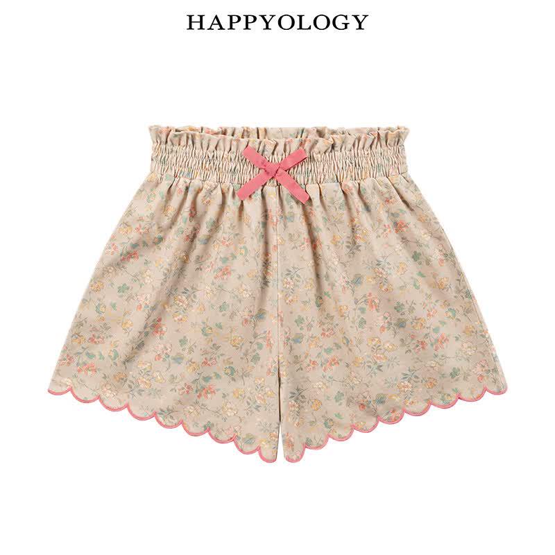 Девичьи вязаные шорты с вышитым принтом Happyology 2Y