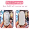 Para Tesla Model X Key Fob Cover com chaveiro, capa de proteção completa Key Fob Case Premium Soft TPU Smart Remote Key Holder