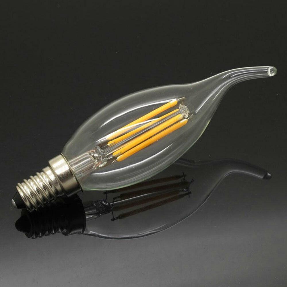Vintage 2W 4W 6W LED Filament Glühbirne E14 220V Energiesparend Glas LED Licht Dimmbar Warm/Kaltweiß Lampe für Heimdekoration