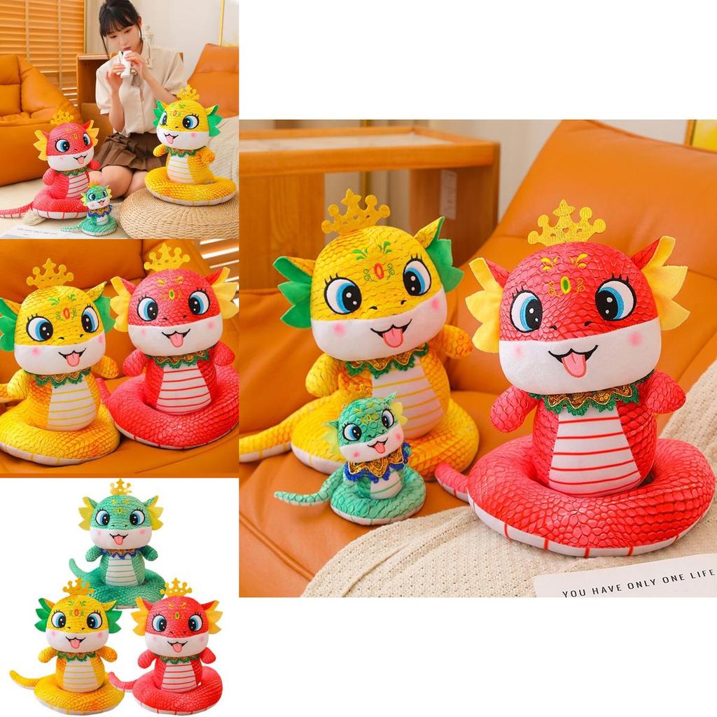 Adorable Plush Snake Doll For 2025 Year Of The Snake Gift Soft Toy With Custom Logo