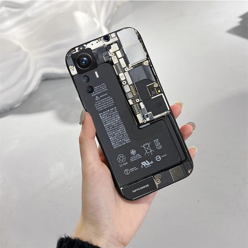Phone Case for Xiaomi Mi 11T 11 12T Pro 10T 10 10Pro 12 11 Lite 5G NE 10pro Poco X3 Pro Poco F3 M3 Battery Circuit Board Case
