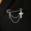 Broche Épingle de Sûreté Dorée pour Femmes Clips pour Pulls Châles Chaîne de Col Broche Bijoux pour Couvertures Robes Cardigans Artisanat